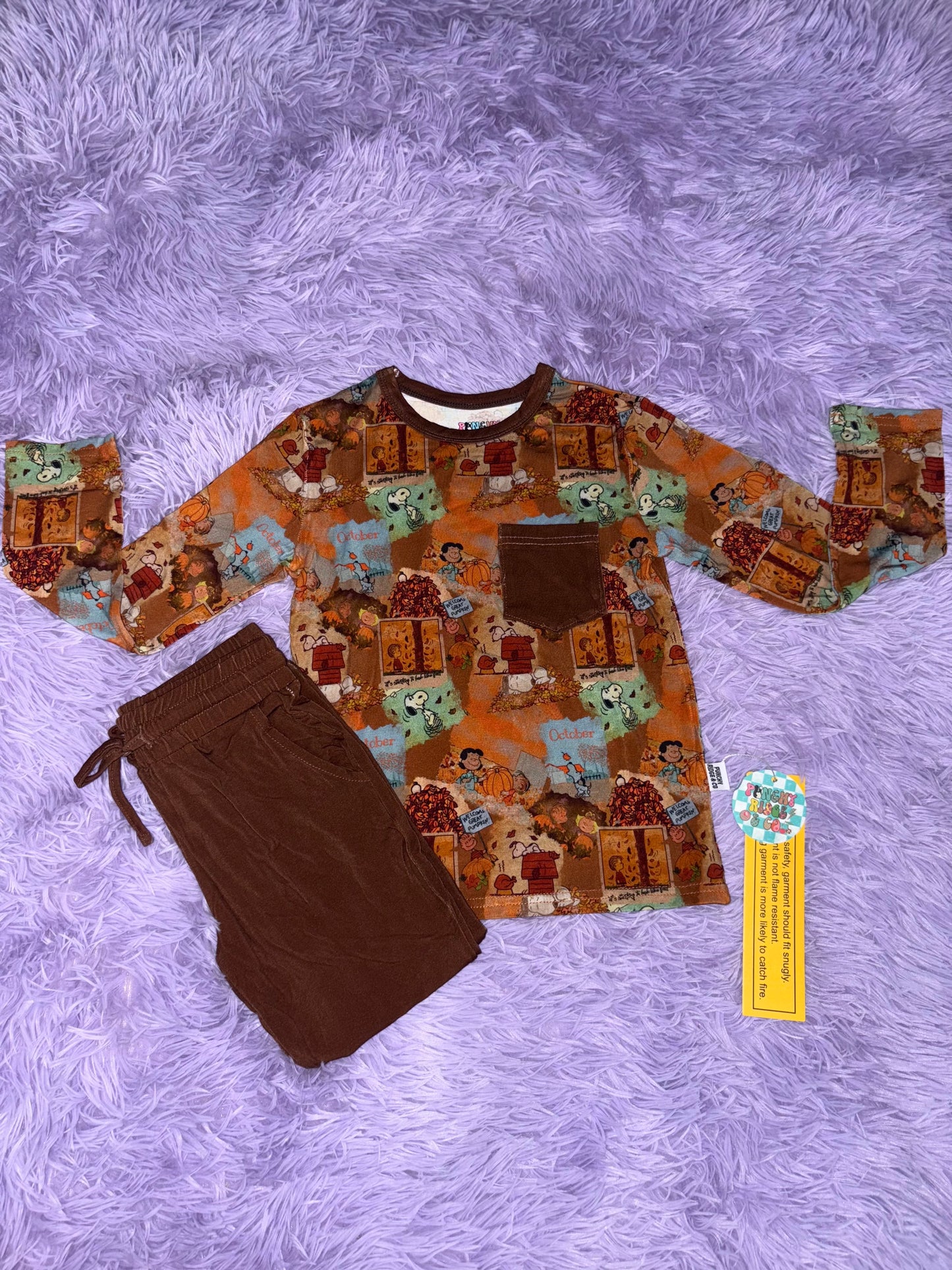 A Charlie Brown Thanksgiving Long Sleeve Pocket Tee Joggers