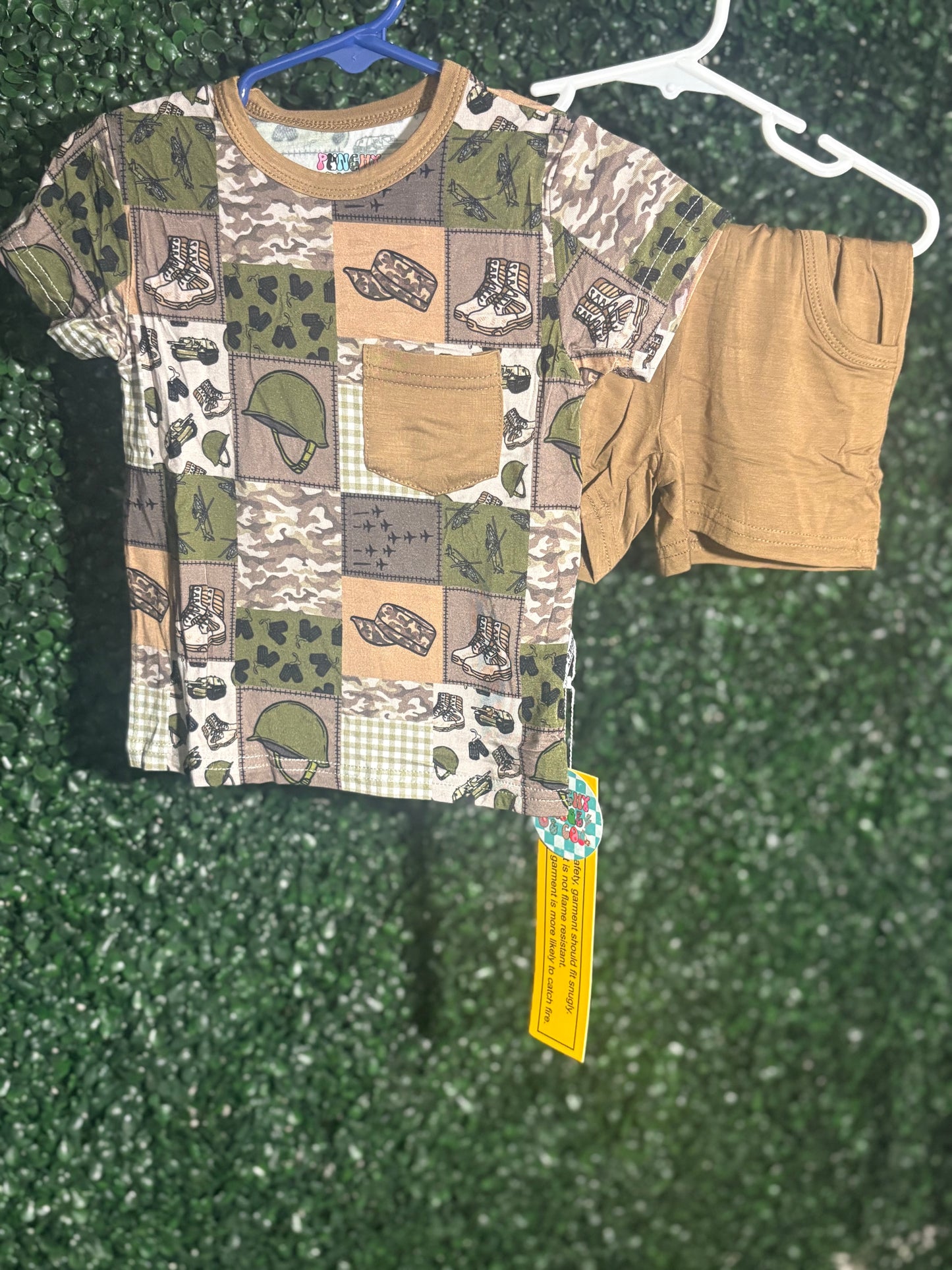Army Pocket Tee & Shorts
