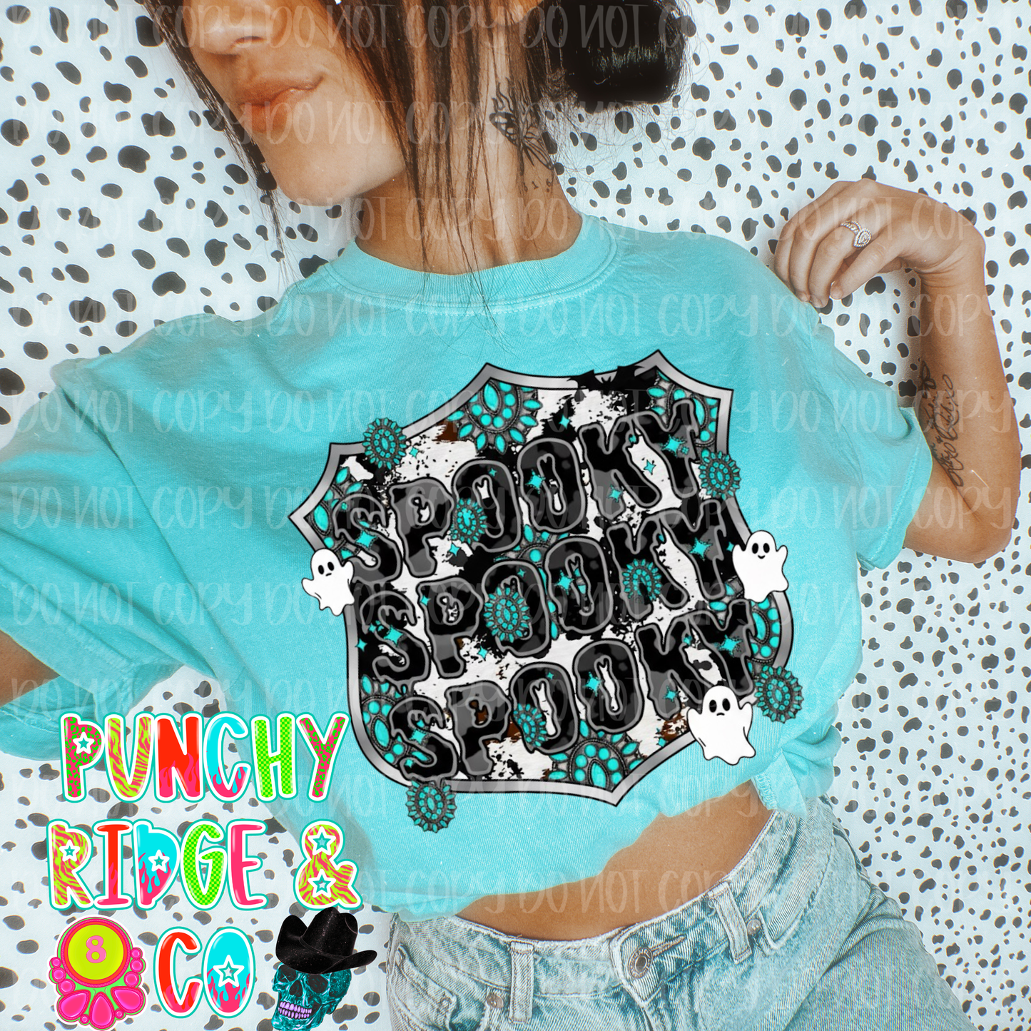 Dripped in spooky turquoise