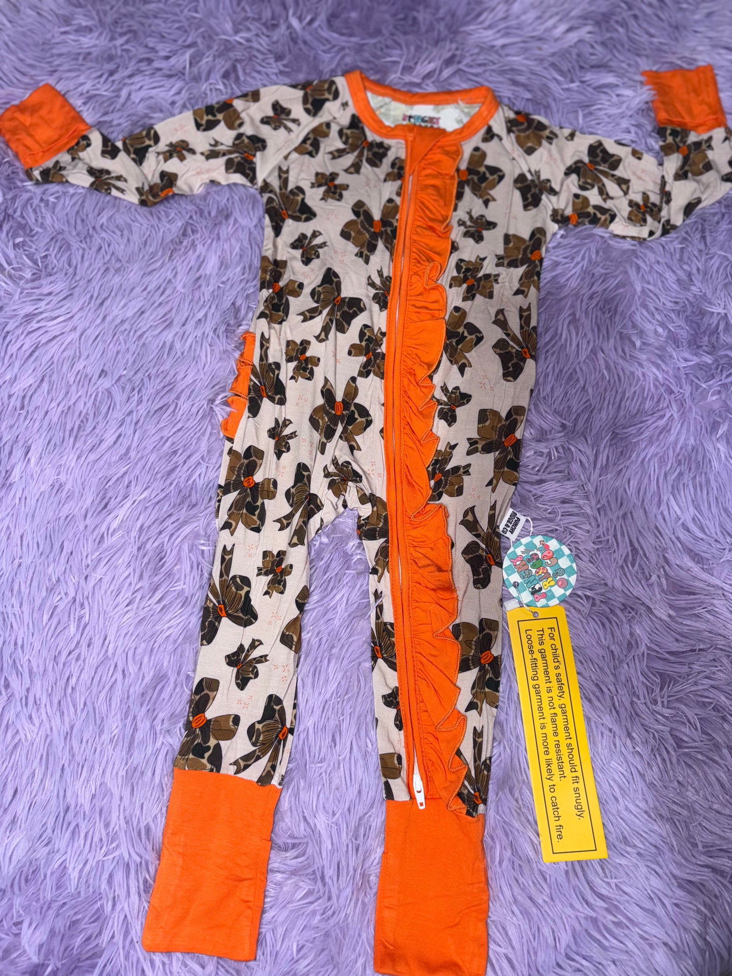 Pretty In Camo Ruffle Zippy