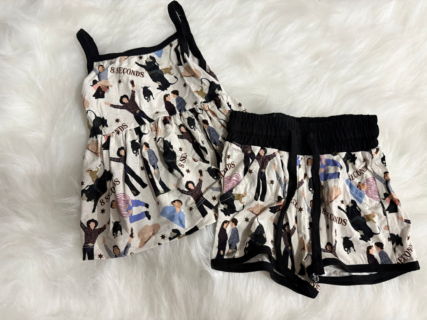 8 Seconds Peplum Tank & Short Set