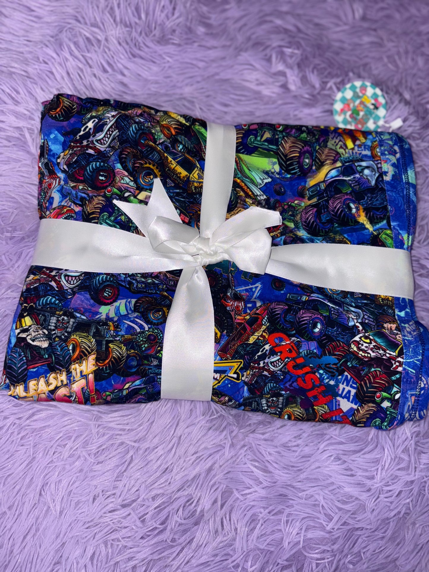 Monster Jam Double Sided 50x60 Bamboo Blanket