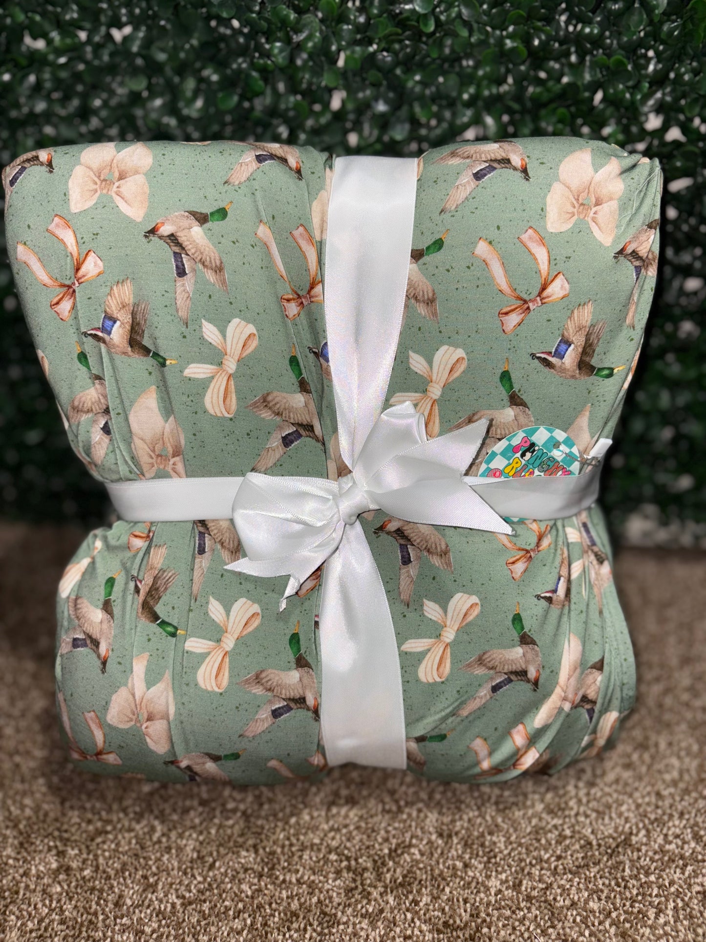 Coquette Mallard Down 50x60 Minky Bamboo Blanket