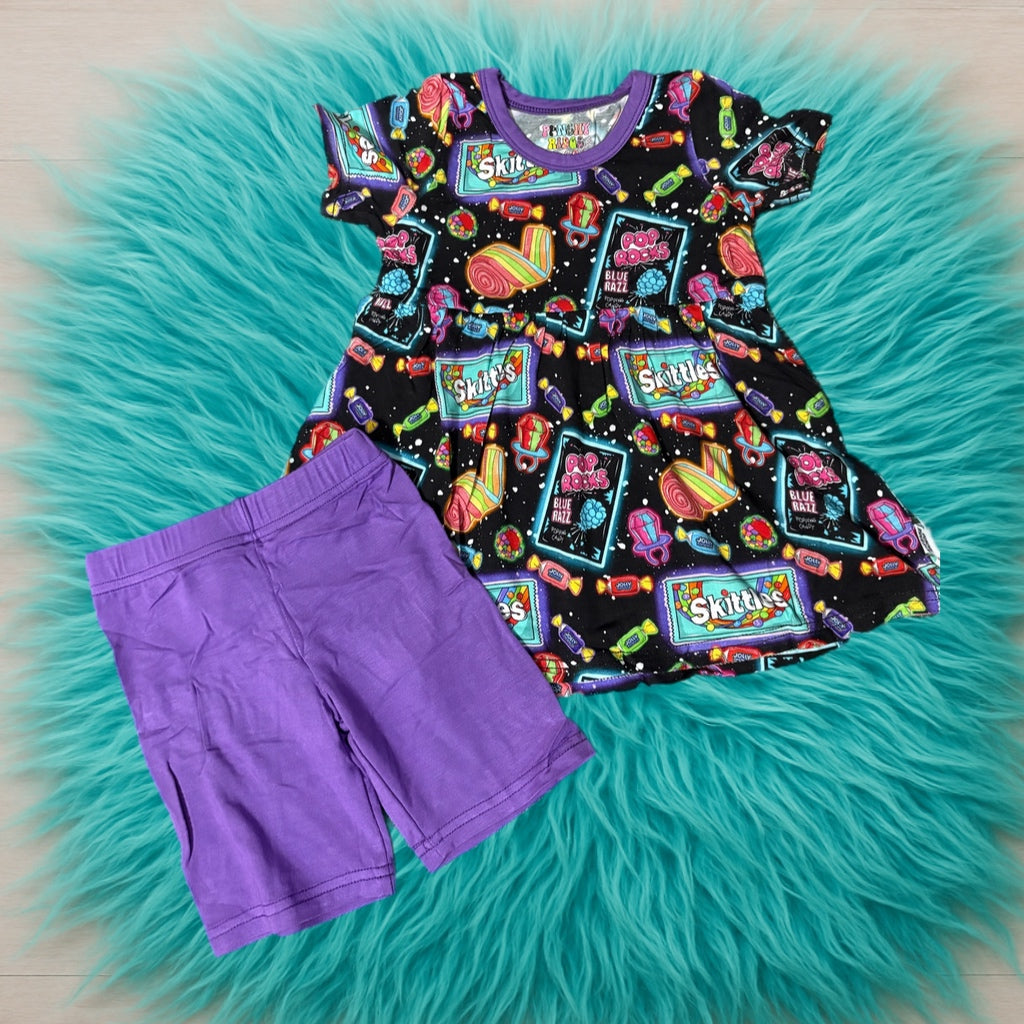 Kandy Kraze Peplum & Biker set RTS