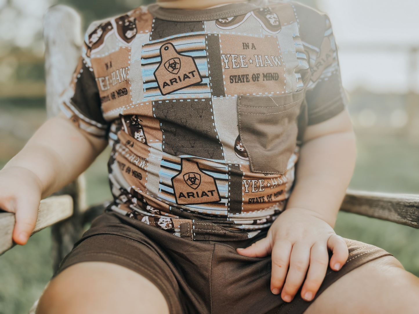 Hey dude state of mind pocket t & shorts RTS