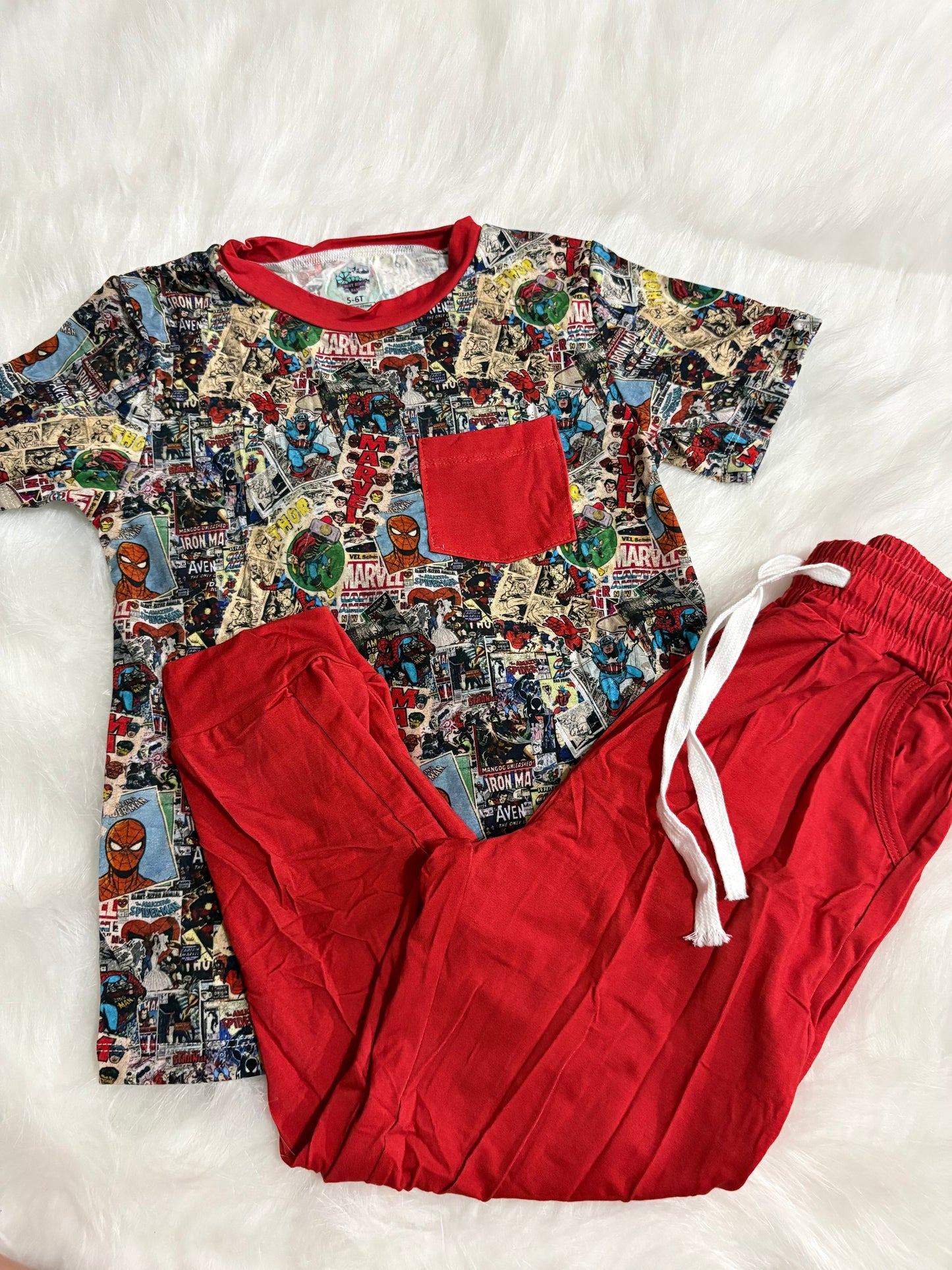 Vintage Marvel Pocket Tee & Joggers