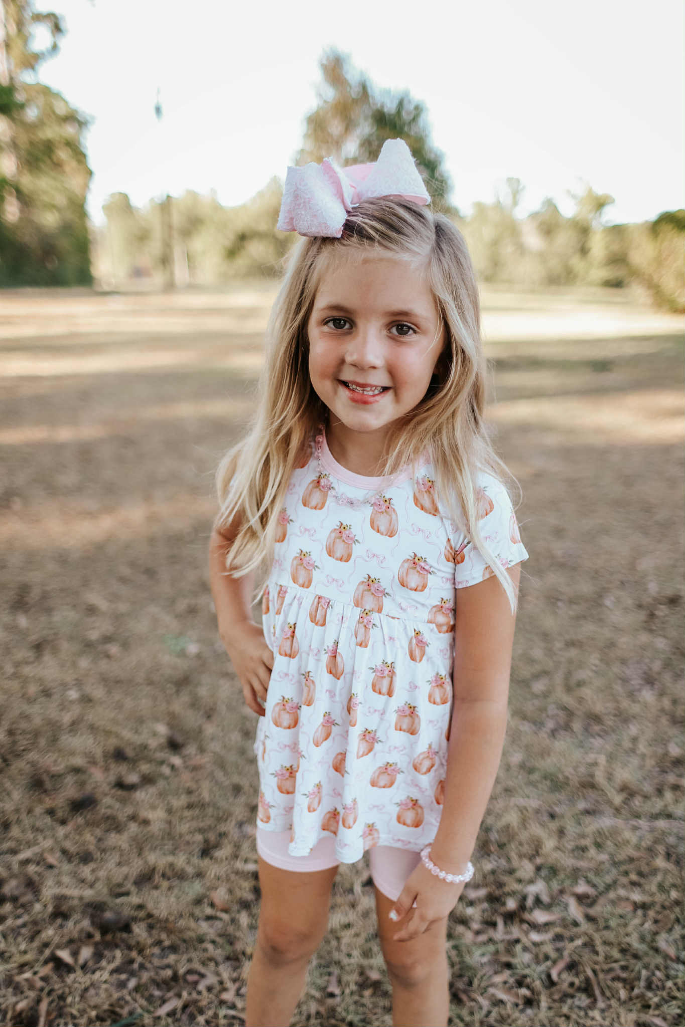Fallin in love Pumpkin Peplum & Biker