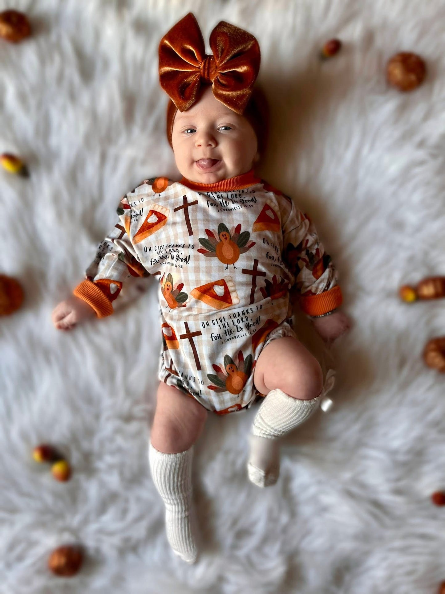 Give Thanks To The Lord Long Sleeve Bubble