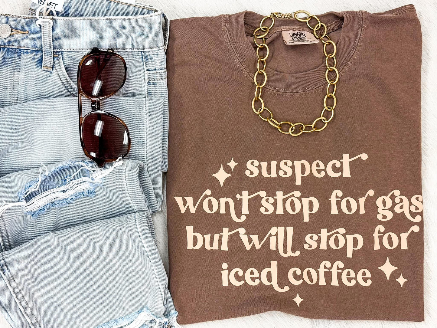 Suspect won’t stop comfort color tee