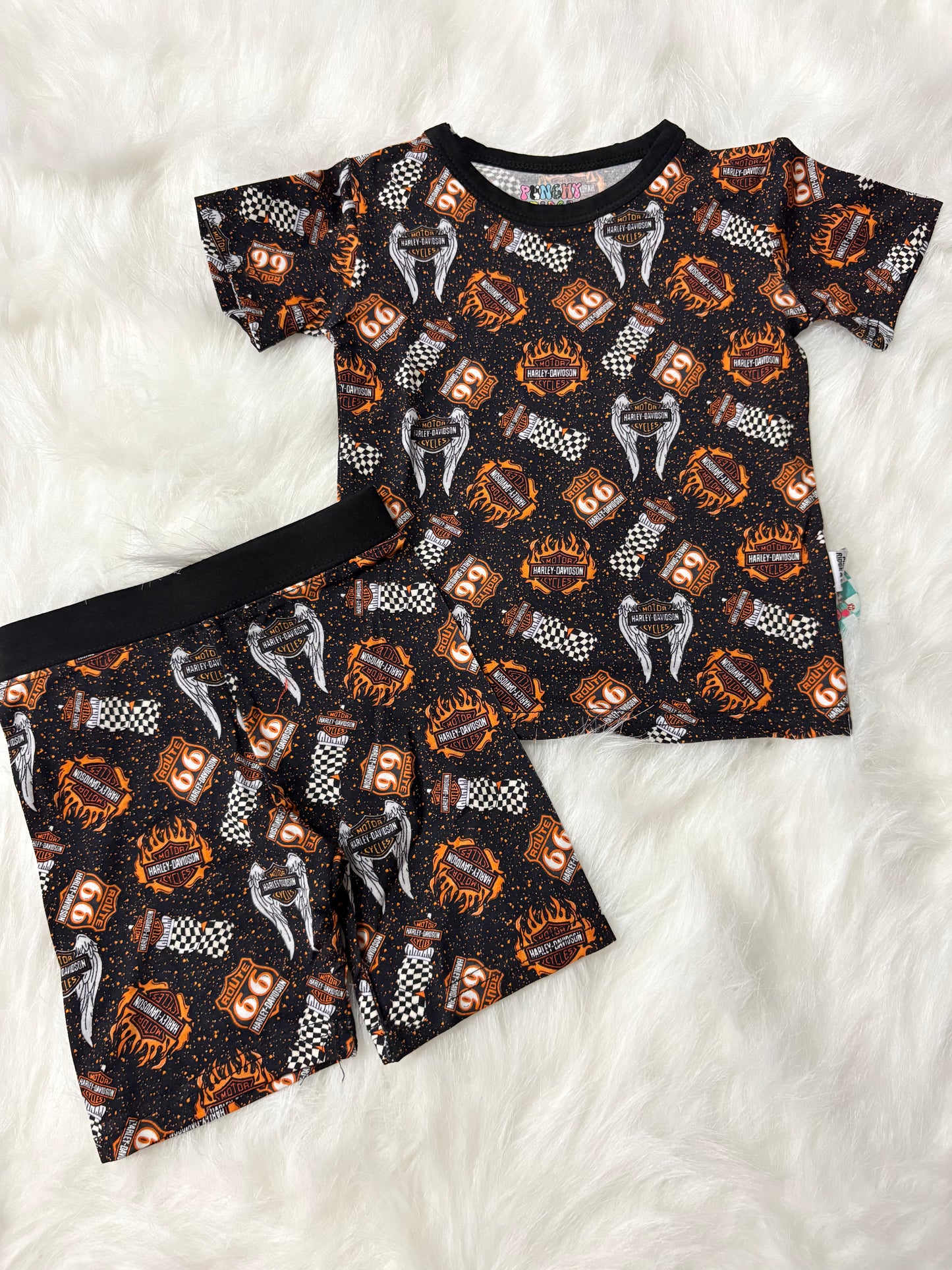 Harley Davidson Short Set