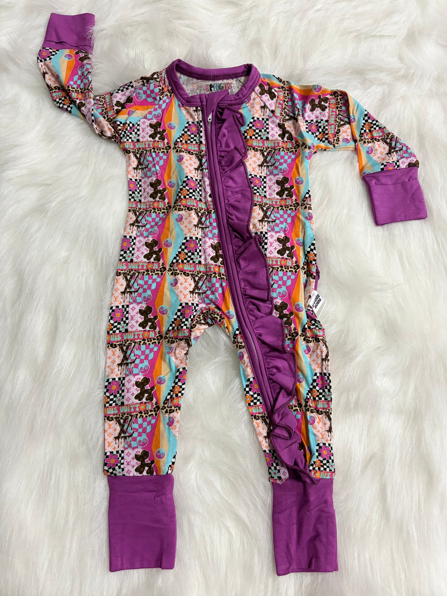 Boujee Louis Ruffle Zippy