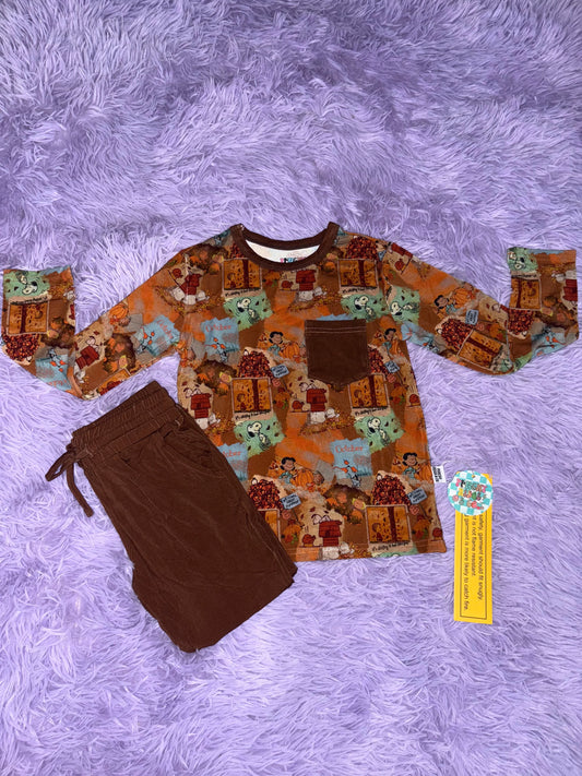 A Charlie Brown Thanksgiving Long Sleeve Pocket Tee Joggers