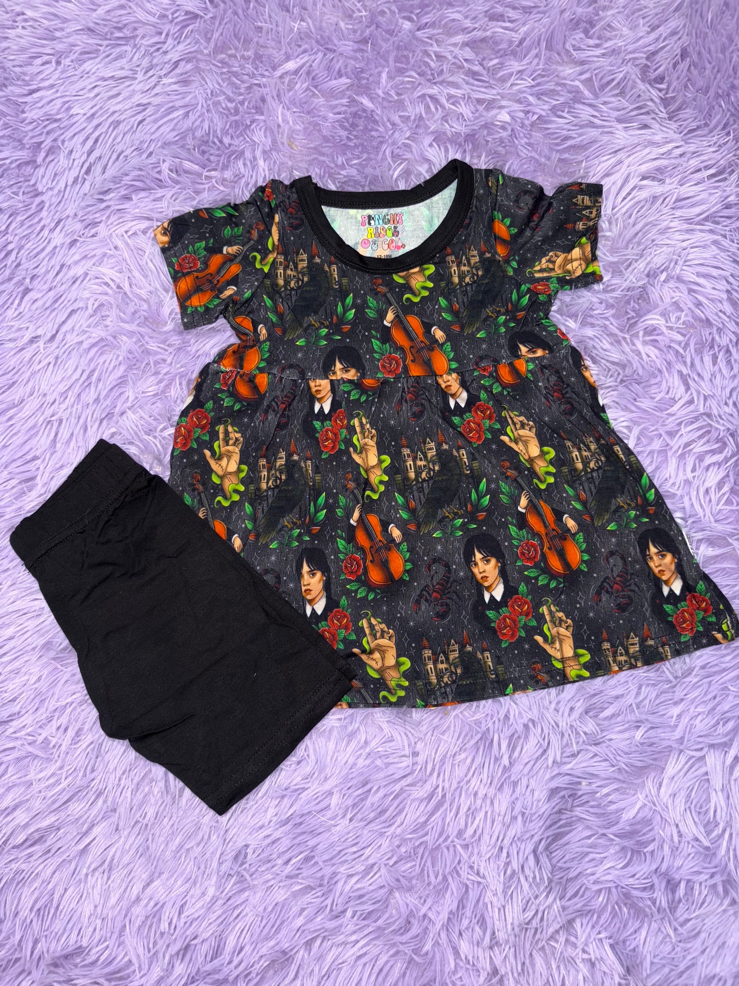 Twisted Elegance Peplum & Biker