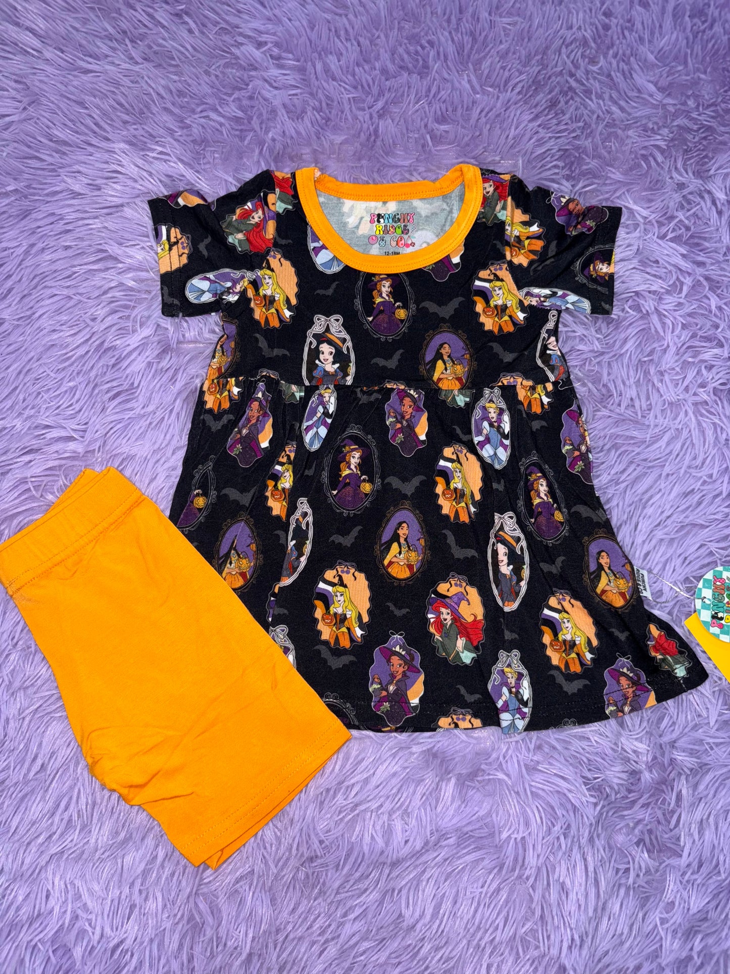 Witchy portraits Peplum & Biker Set