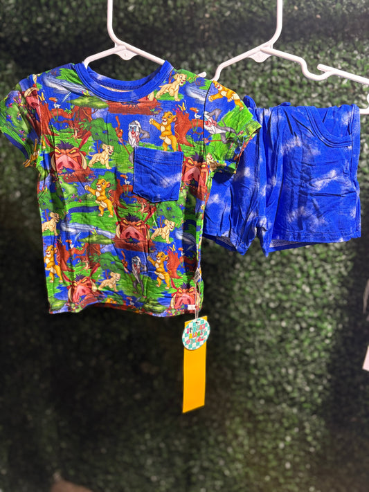 Simba’s Safari Pocket tee/Shorts