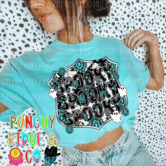 Dripped in spooky turquoise