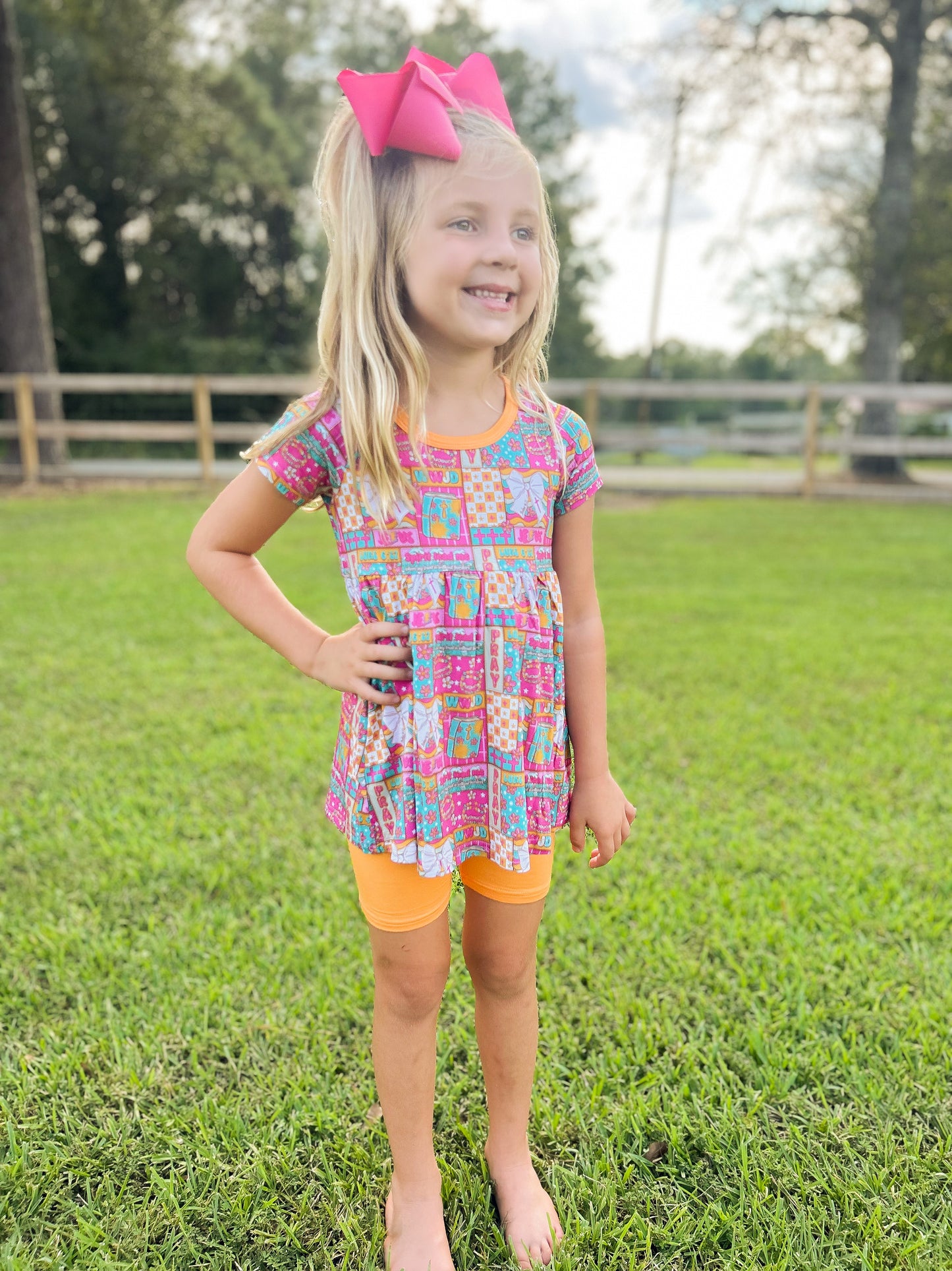 Spirit lead me peplum & Biker set RTS