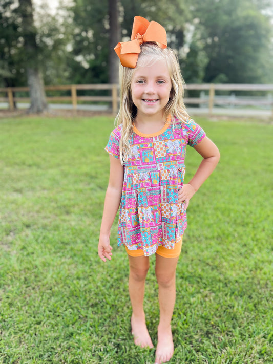 Spirit lead me peplum & Biker set RTS