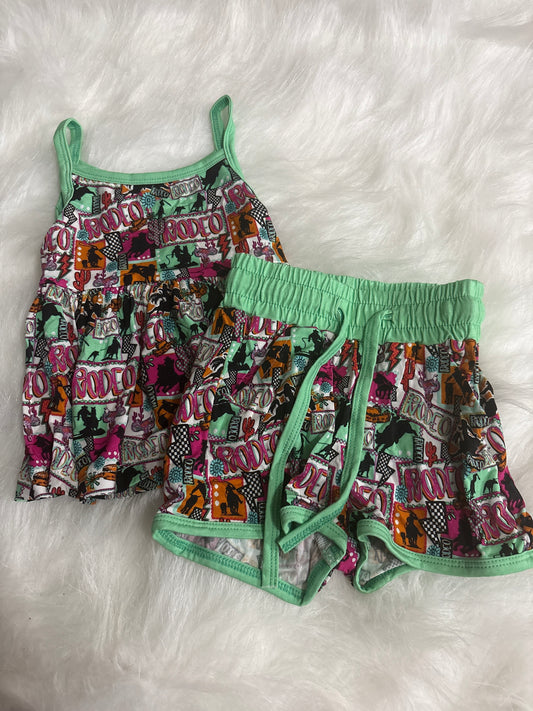 Neon Rodeo Peplum Tank & Shorts
