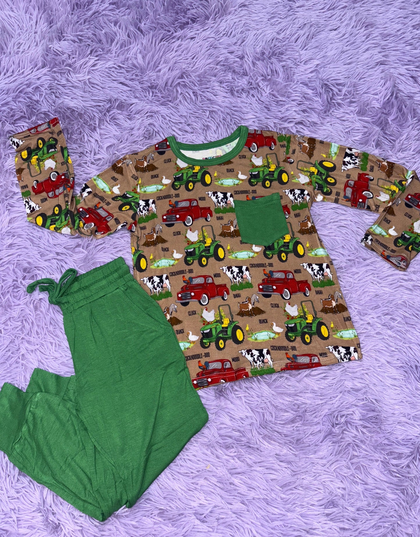 Farm Life LS pocket tee/Joggers