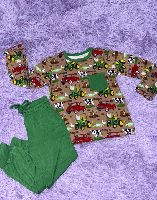 Farm Life LS pocket tee/Joggers