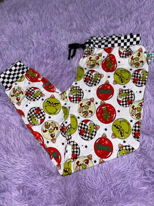 Grinchy Ornaments Adult Joggers