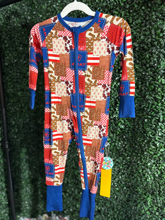 Ariat patchwork zippy