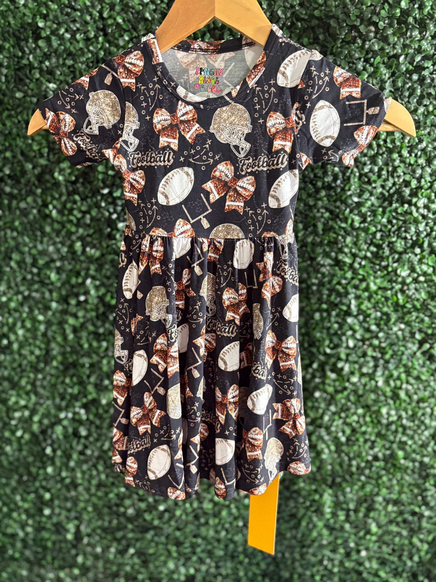 Coquette football twirl dress RTS