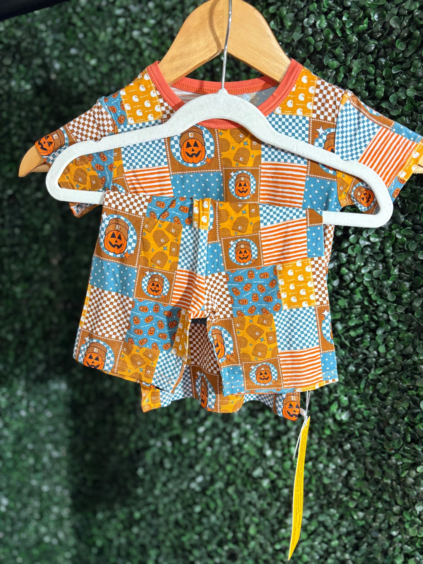 Carhartt pumpkin short sleeve short set RTS