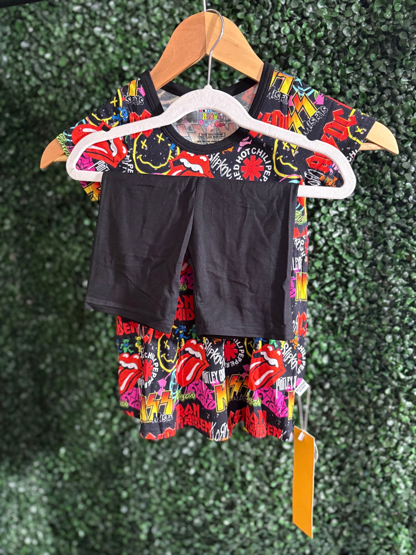 Battle of the bands peplum & biker set RTS