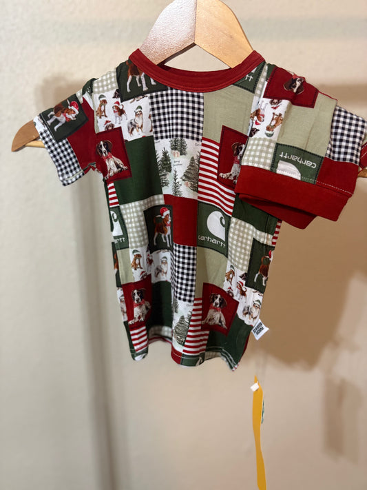 Short sleeve short set Boys Christmas
