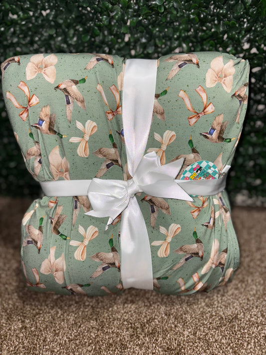 Coquette Mallard Down 50x60 Minky Bamboo Blanket