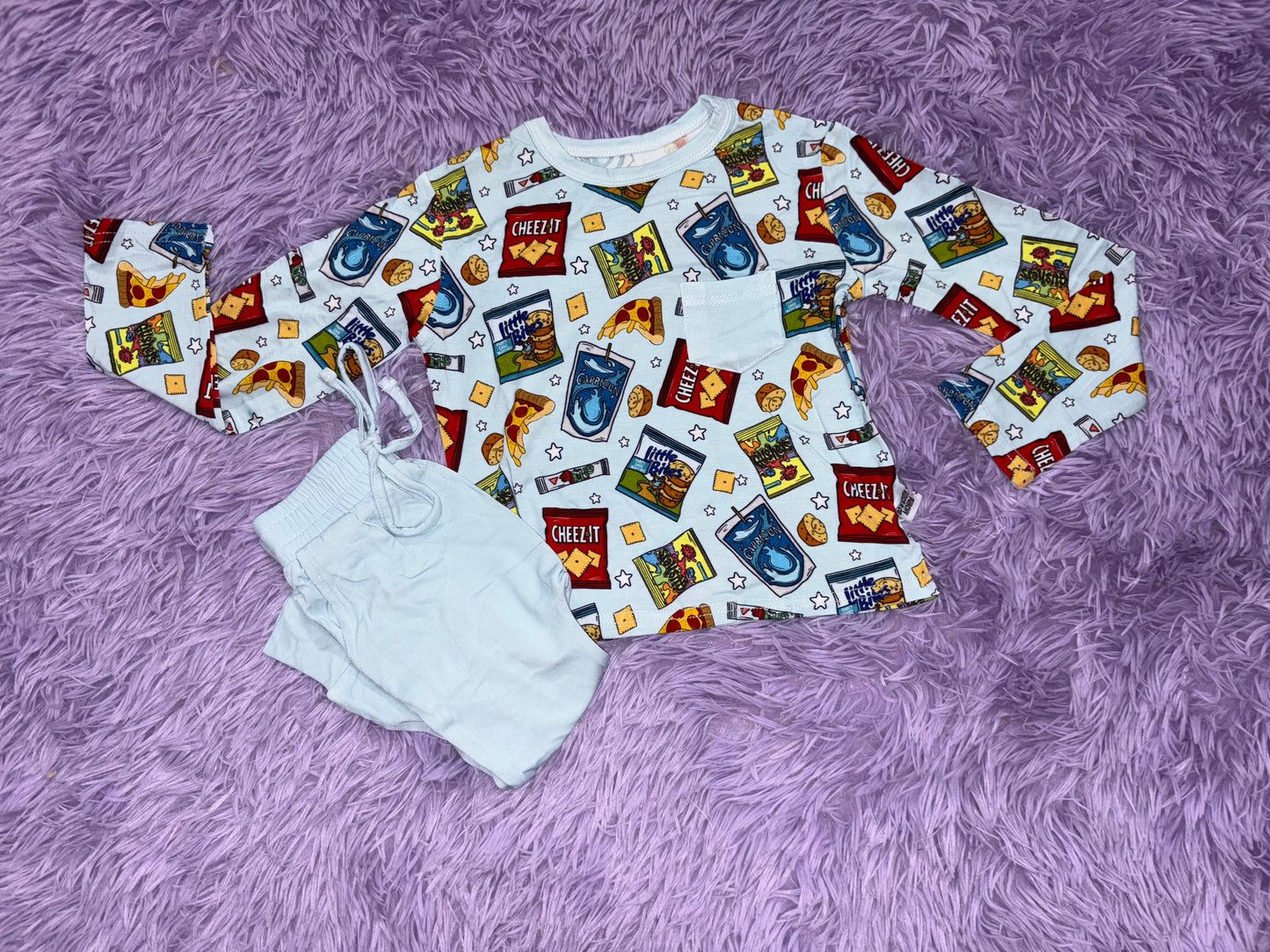 Snacks Long Sleeve Pocket tee/Joggers