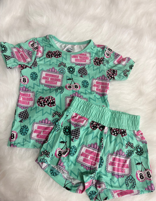 Cowgirls Just Wanna Sparkle Short Set