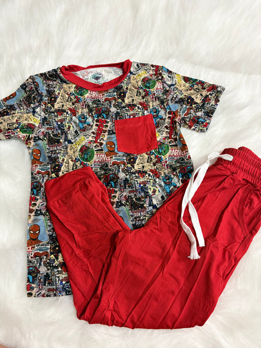 Vintage Marvel Pocket Tee & Joggers