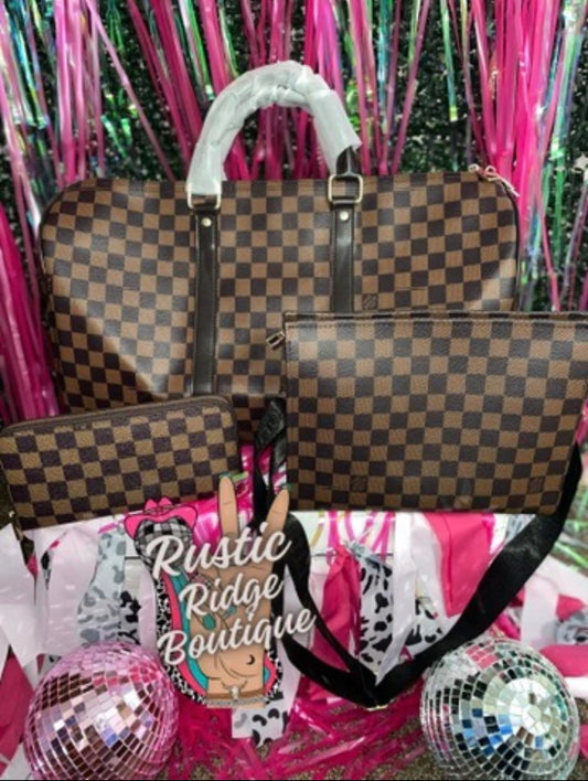 Checkered Luxe 3 piece set
