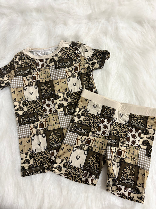 Boy things short set