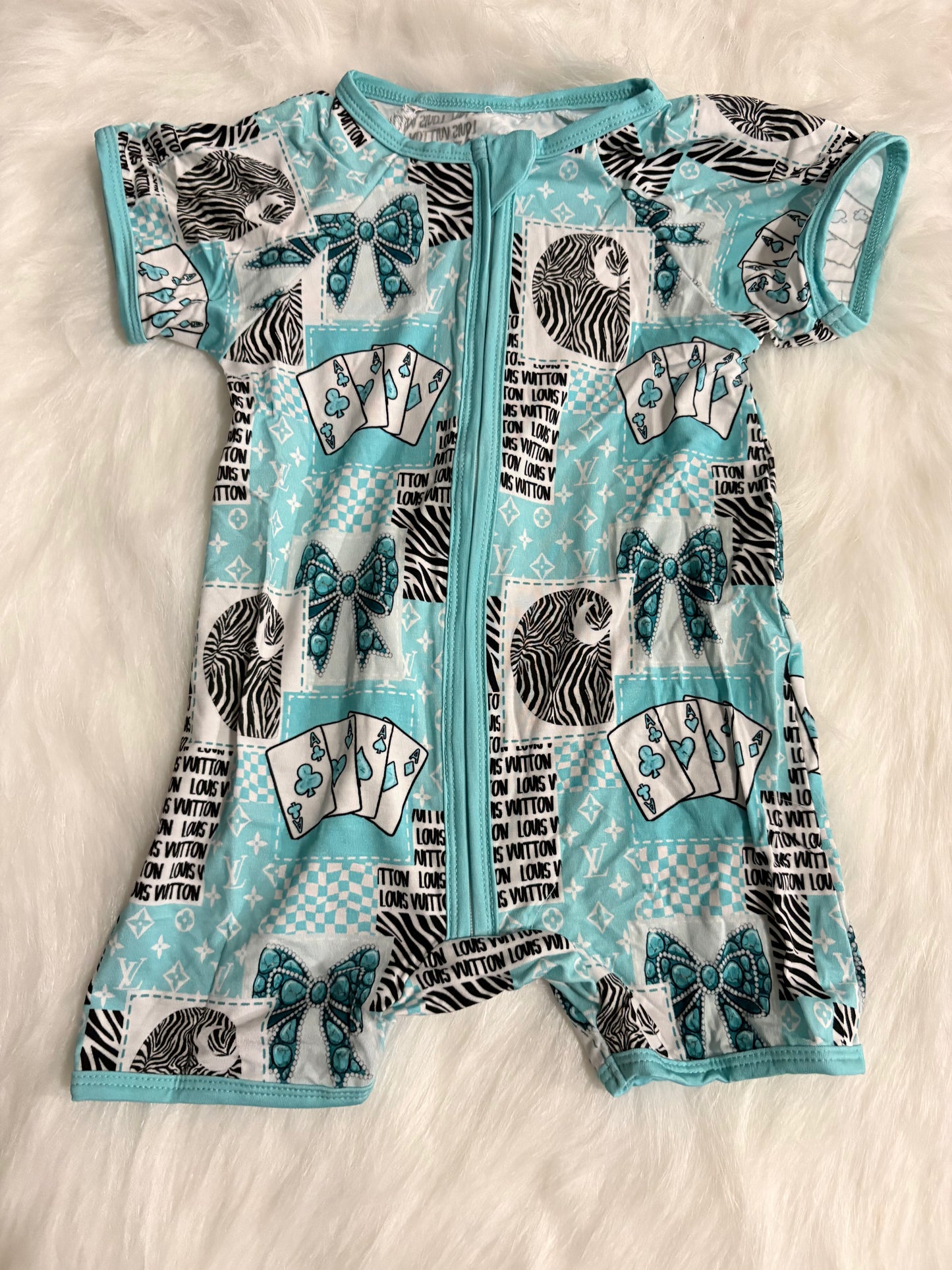 Dripped in turquoise shortie