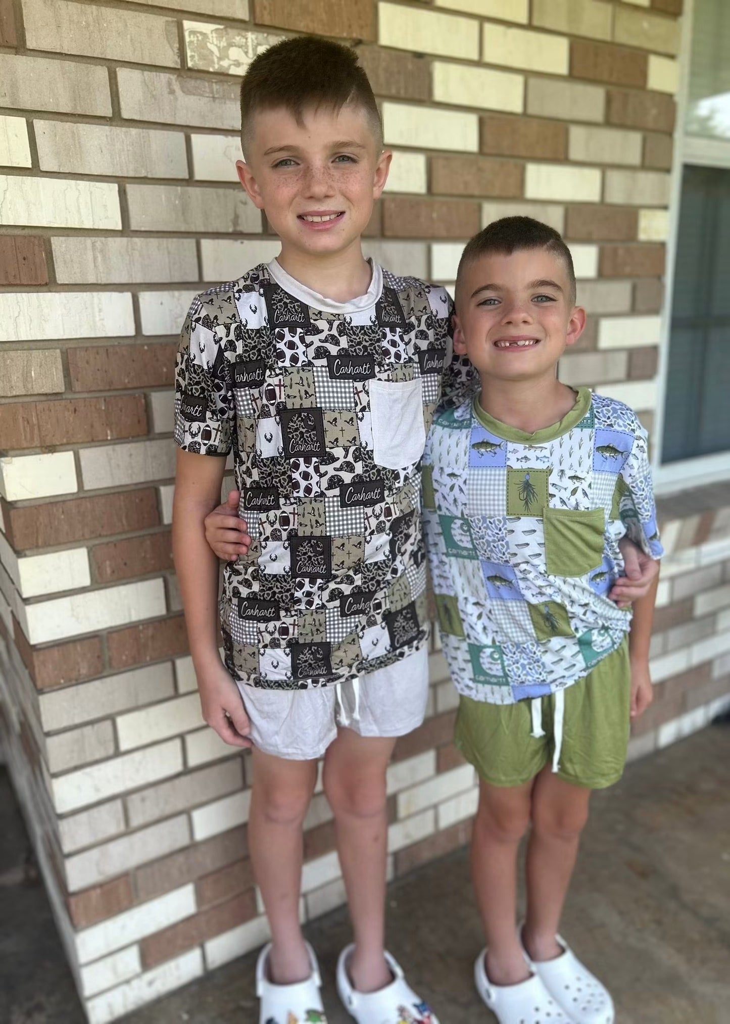 Bait a hook pocket tee & shorts