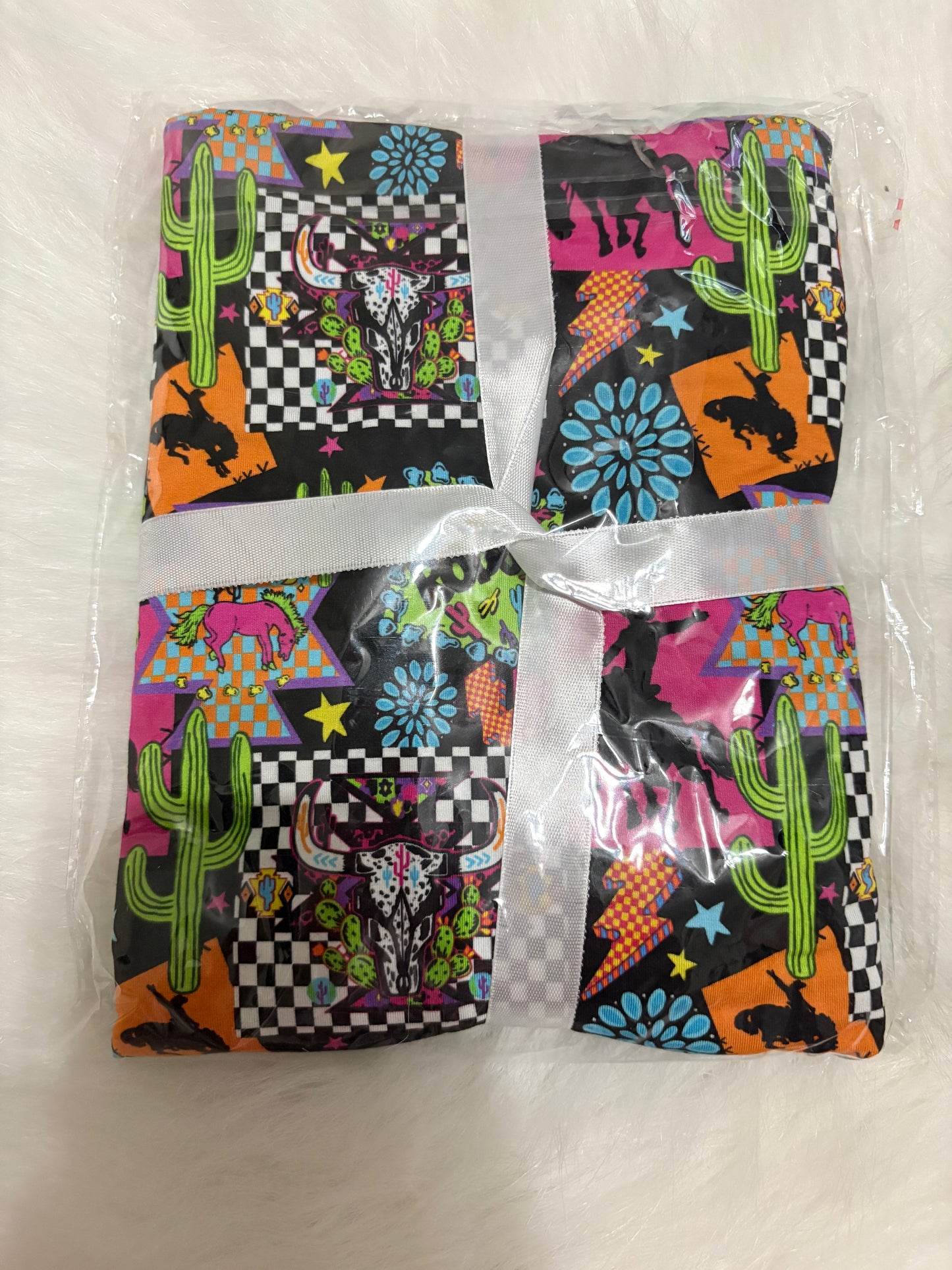 Neon Rodeo 30x40 bamboo blanket