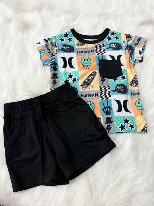 Swag Pocket Tee & shorts