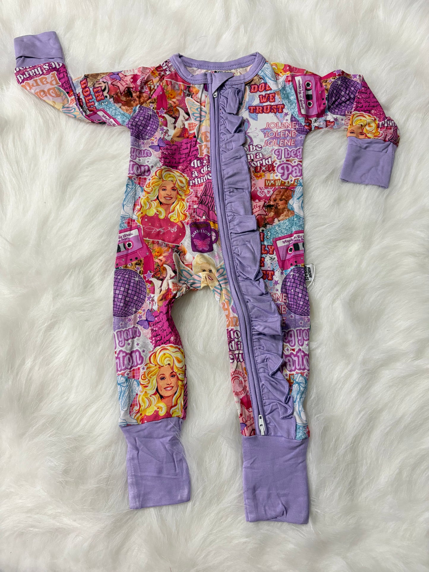 Dolly We Trust Ruffle Zippy