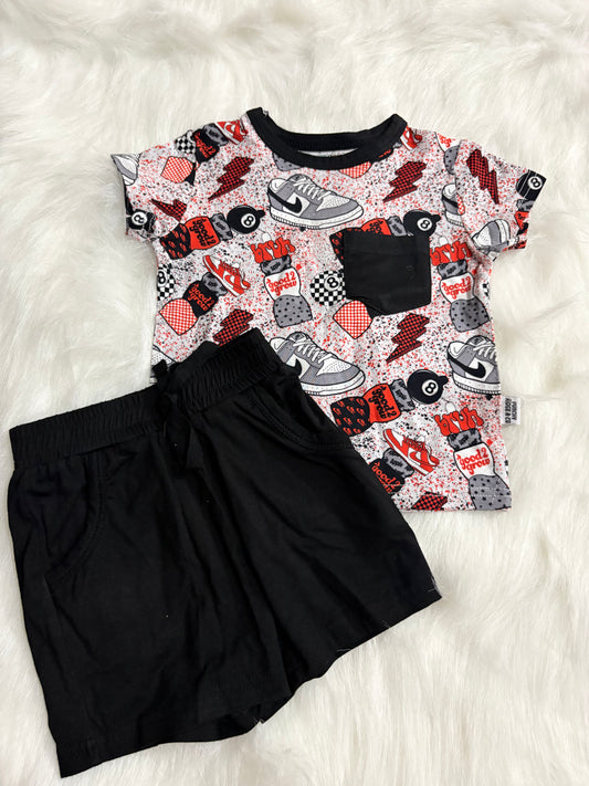 Bruh Pocket Tee & Shorts