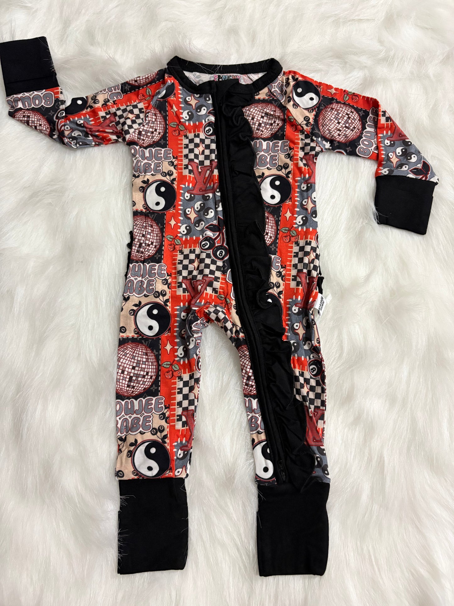 Boujee Babe Ruffle Zippy