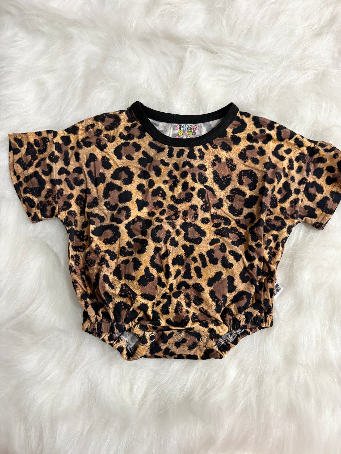 Leopard Bubble Romper