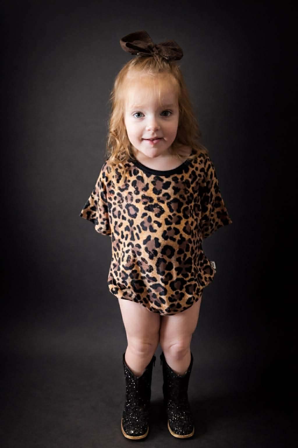 Leopard Bubble Romper